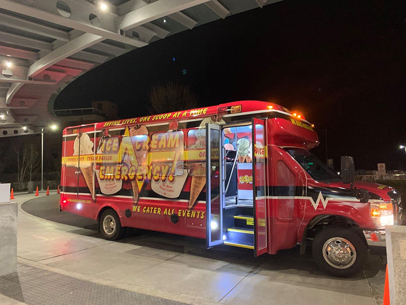 Ice Cream Bus at Night